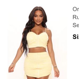 Yellow two piece set.